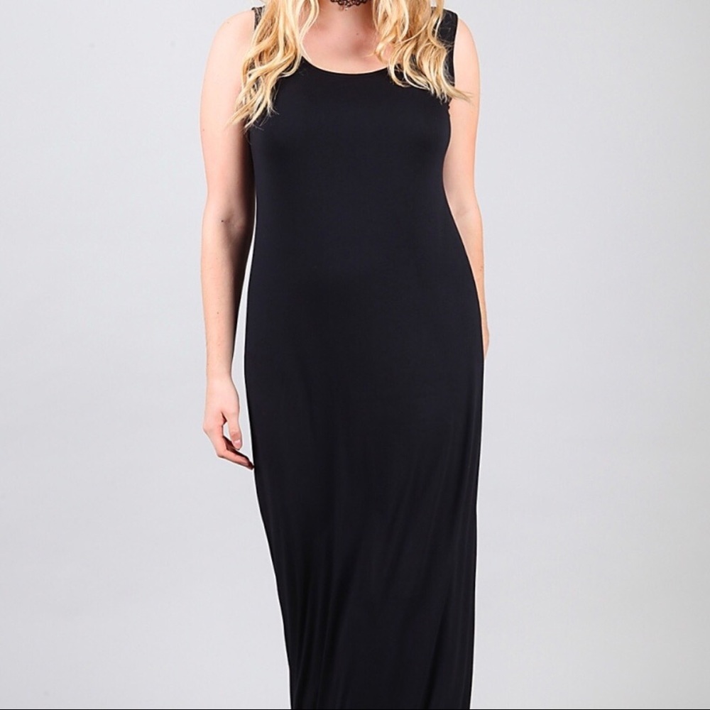 Pink Clove Eula jersey maxi dress plus